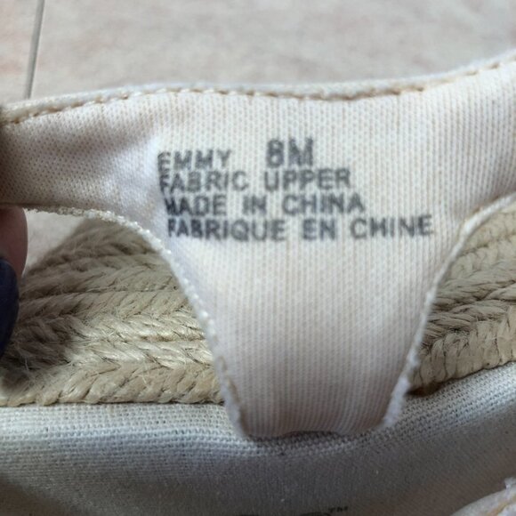 NWOB SoftMoc Emmy White Crochet Espadrilles Wedge Sandals Size 8 - Picture 8 of 13